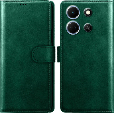 Roxel Flip Cover for Infinix Note 30 5G |Vegan PU Leather |Magnetic Closure(Green, Dual Protection, Pack of: 1)