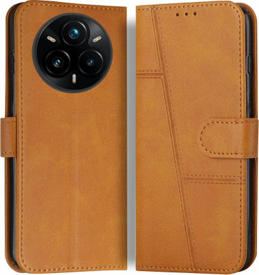 Soul Flip Cover for Realme 14 Pro Plus 5G, Card Pockets Wallet & Stand, Wallet Style Flip Back Case Cover(Gold, Magnetic Case, Pack of: 1)