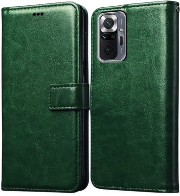 ExclusivePlus Flip Cover for Mi Redmi Note 10 Pro Note 10 Pro MAX(Green, Dual Protection, Pack of: 1)