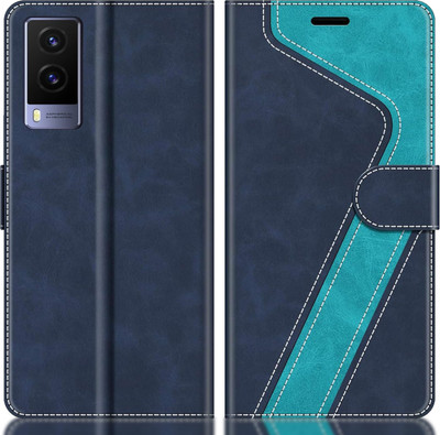 CYOR Flip Cover for VIVO V21E 5G(Blue, Multicolor, Dual Protection, Pack of: 1)