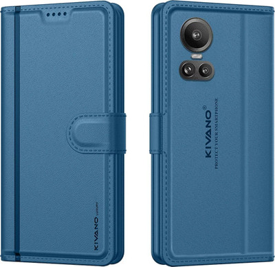 KIVANO LUXE Flip Cover for Oppo Reno 10 Pro 5G / Oppo Reno 10 5G(Blue, Magnetic Case, Pack of: 1)