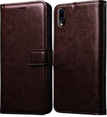 Casotec Flip Cover for Vivo V11 Pro, Vivo V11(Brown, Pack of: 1)