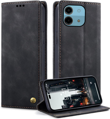 GoPerfect Flip Cover for Ai Plus Nova 5G(Black, Shock Proof, Pack of: 1)