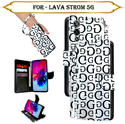 Cutemart Flip Cover for Lava Strom 5G(Multicolor, Pack of: 1)