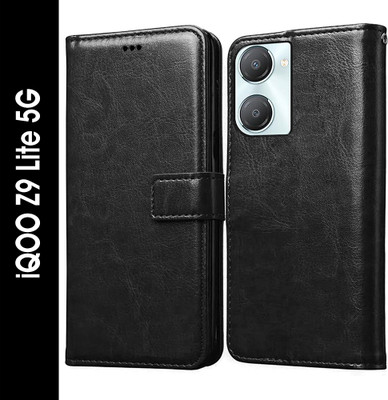 Casotec Flip Cover for iQOO Z9 Lite 5G(Black, Pack of: 1)
