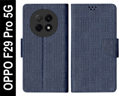 SBMS Flip Cover for OPPO F29 Pro 5G Back Cover Case with Magnatic Closure(Blue, Shock Proof, Pack of: 1)