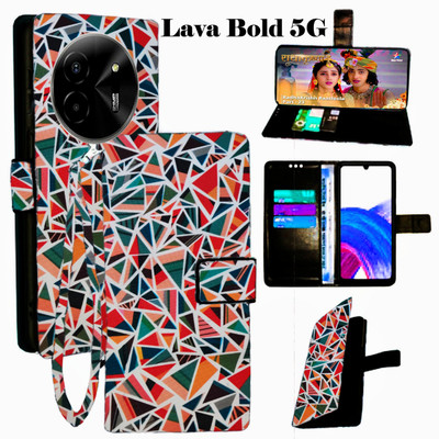 Realgo Flip Cover for Lava Bold 5G(Purple, Pack of: 1)
