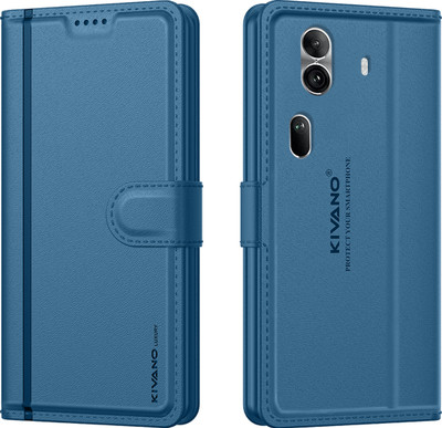 KIVANO LUXE Flip Cover for Oppo Reno 11 Pro 5G(Blue, Magnetic Case, Pack of: 1)