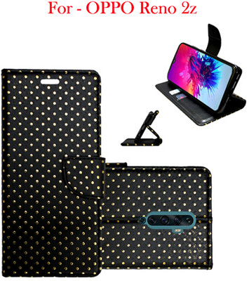 Toklot Flip Cover for OPPO Reno 2z(Black, Pack of: 1)