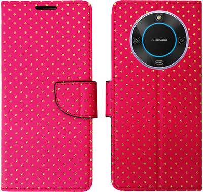 MyFlips Flip Cover for Lava Blaze 2 5G(Pink, Magnetic Case, Pack of: 1)