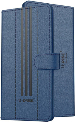 U-CASE Flip Cover for Redmi Note 14 SE 5G / Redmi Note 14 5G|Adjustable|Camera Protection|PU Leather Case Cover(Blue, Cases with Holder, Pack of: 1)