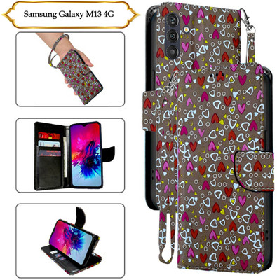 PARGO Flip Cover for Samsung Galaxy M13 4G(Brown, Pack of: 1)