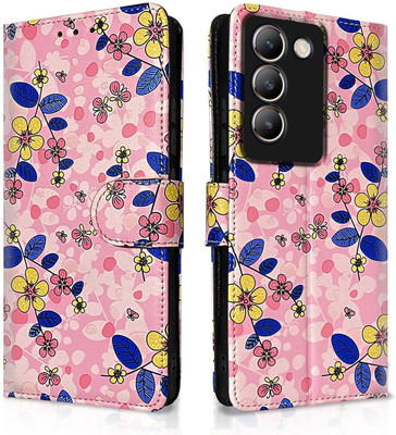 Pikkme Flip Cover for Vivo T3 5G, Vivo Y200e 5G(Pink, Cases with Holder, Pack of: 1)