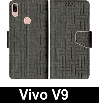 SScase Flip Cover for Vivo V9(Black, Shock Proof, Pack of: 1)