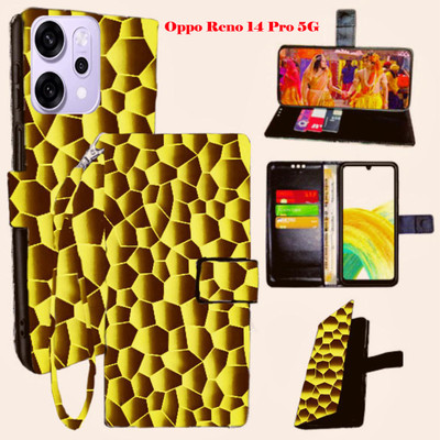 Vacko Flip Cover for Oppo Reno 14 Pro 5G(Red, Pack of: 1)