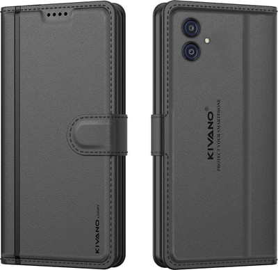 KIVANO LUXE Flip Cover for Samsung Galaxy M04 / Samsung Galaxy F04 / Samsung Galaxy A04e(Black, Magnetic Case, Pack of: 1)