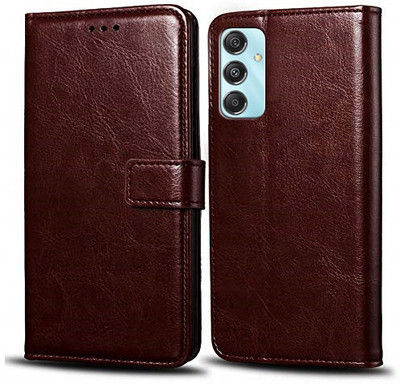 Cockcrow Flip Cover for Samsung Galaxy M34 5G, Samsung Galaxy F34 5G(Brown, Shock Proof, Pack of: 1)