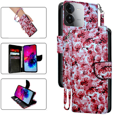 Cutemart Flip Cover for iQOO Z9X 5G(Red, Pack of: 1)