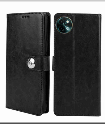 Winkel Flip Cover for Vivo Y58 5G(Black, Cases with Holder, Pack of: 1)