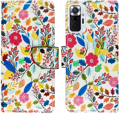 MyFlips Flip Cover for Redmi Note 10 Pro, Redmi Note 10 Pro Max IN Korean Style(White, Magnetic Case, Pack of: 1)