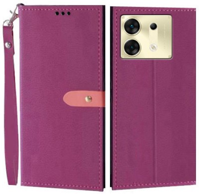 Wynhard Flip Cover for Infinix Zero 30 5G(Pink, Grip Case, Pack of: 1)