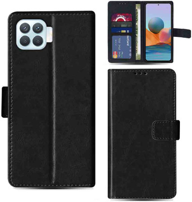 Kalua Mall Flip Cover for Oppo F17 PRO pouch cover | Oppo CPH2119 pouch cover | Black(Black, Magnetic Case, Pack of: 1)