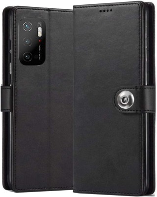 Worth Buy Flip Cover for Mi Poco M3 Pro 5G Redmi Note 10T 5G | Leather Case | (Flexible, Shock Proof Back Cover |(Black, Shock Proof, Pack of: 1)