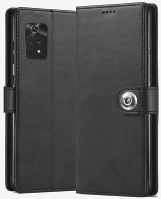 Worth Buy Flip Cover for Mi Poco X4 Pro | Leather Case | (Flexible, Shock Proof Back Cover |(Black, Shock Proof, Pack of: 1)
