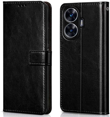 WOW Imagine Flip Cover for Realme Narzo N55 | Realme C55 (Flexible)(Black, Magnetic Case, Pack of: 1)