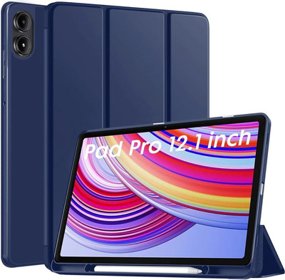 Eleqzun Flip Cover for REDMI Pad Pro 5G ( 12.1 Inch )(Blue)
