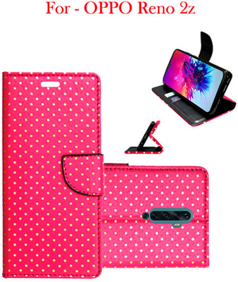 Toklot Flip Cover for OPPO Reno 2z(Pink, Pack of: 1)