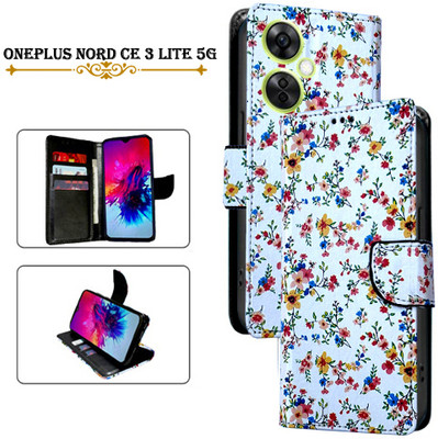 Asmart Flip Cover for OnePlus Nord CE 3 Lite 5G(White, Pack of: 1)
