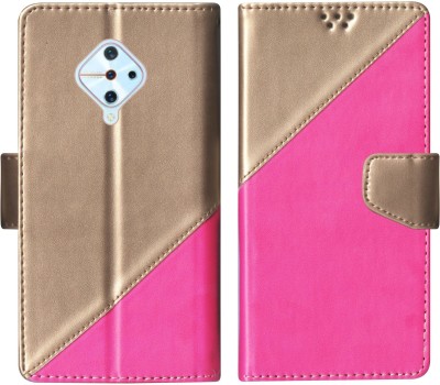sales express Flip Cover for Vivo S1 Pro Multicolor Flip Cover(Pink, Shock Proof, Pack of: 1)