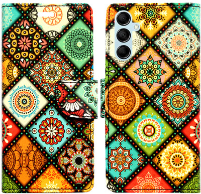 Toklot Flip Cover for Samsung Galaxy M14 5G(Orange, Pack of: 1)
