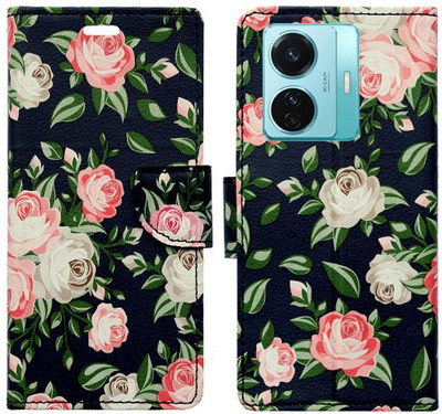 Realgo Flip Cover for Vivo T1 Pro 5G(Black, Pack of: 1)