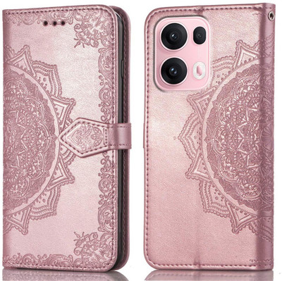 Clickcase Flip Cover for OPPO Reno 13 Pro 5G(Pink, Dual Protection)