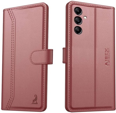 AIBEX Flip Cover for Samsung Galaxy A05s |Vegan PU Leather |Foldable Stand & Pocket |Magnetic Closure(Brown, Cases with Holder, Pack of: 1)