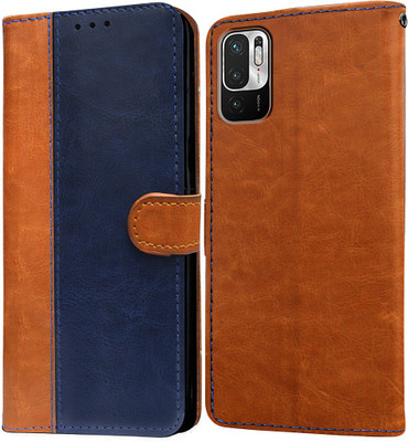 Casotec Flip Cover for Mi Redmi Note 10T 5G(Blue, Pack of: 1)