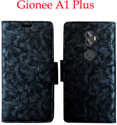 Mxkart Flip Cover for Gionee A1 Plus(Black, Pack of: 1)