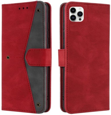 Trending Today Wallet Case Cover for Apple iPhone 15 Pro Max | Extra Luxury Professional Back Cover(Maroon, Cases with Holder, Pack of: 1)