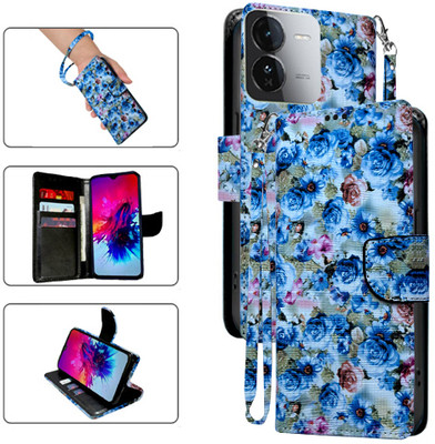 SALGO Flip Cover for iQOO Z9 5G(Blue, Pack of: 1)