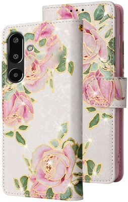 Clickcase Flip Cover for SAMSUNG Galaxy M36 5G(Pink, White, Dual Protection, Pack of: 1)