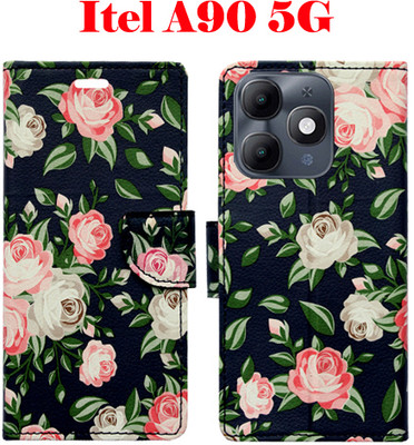 Toklot Flip Cover for Itel A90 5G(Black, Pack of: 1)