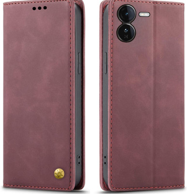 Trending Today Wallet Case Cover for iQOO Z9 5G | | Limited Edition Latest Business Series Flip Back Cover(Maroon, Dual Protection, Pack of: 1)