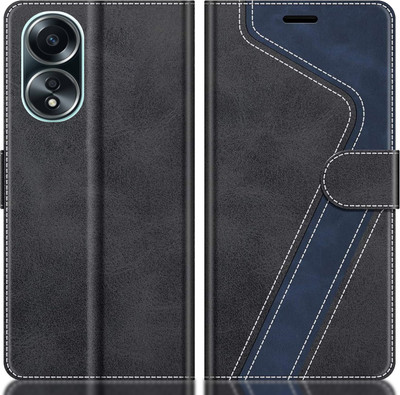 CYOR Flip Cover for OPPO A78 5G(Black, Multicolor, Dual Protection, Pack of: 1)