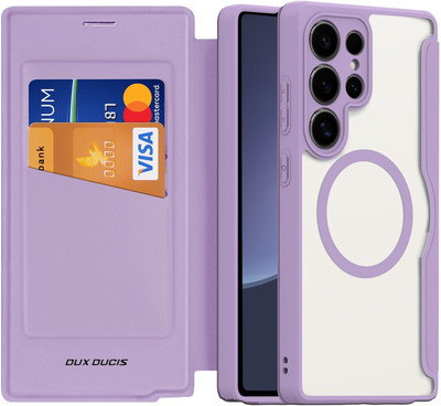Dux Ducis Flip Cover for Samsung Galaxy S25 Ultra 5G(Purple, Magnetic Case, Pack of: 1)