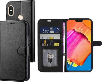 Unirock Flip Cover for Mi Redmi 6 pro(Black, Dual Protection, Pack of: 1)