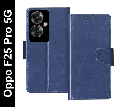 SBMS Flip Cover for Oppo F25 Pro 5G(Blue, Shock Proof, Pack of: 1)