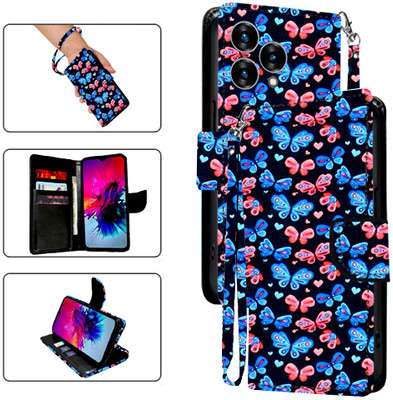 Asmart Flip Cover for Lava Blaze Curve 5G(Black, Pack of: 1)