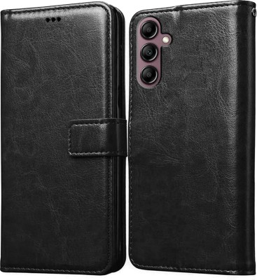 Casotec Flip Cover for Samsung Galaxy A14 5G(Black, Magnetic Case, Pack of: 1)